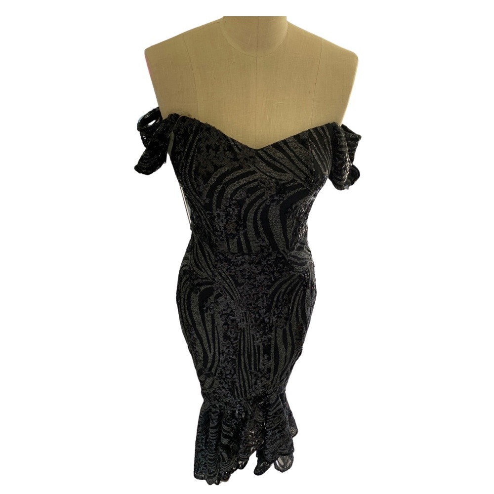 Formal black gown
